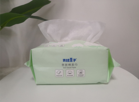 Οι μίας χρήσης Viscose βαμβακιού 100% μη υφανθε'ντες του προσώπου ιστοί ξηροί σκουπίζουν για την ομορφιά τον καθαρισμό
