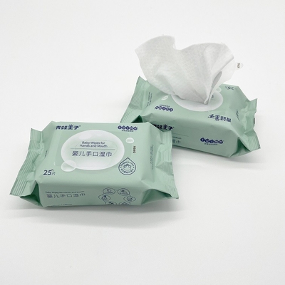 Το μίας χρήσης βιοδιασπάσιμο αρχικό μωρό Waterwipes βαμβακιού 100% καθαρό σκουπίζει
