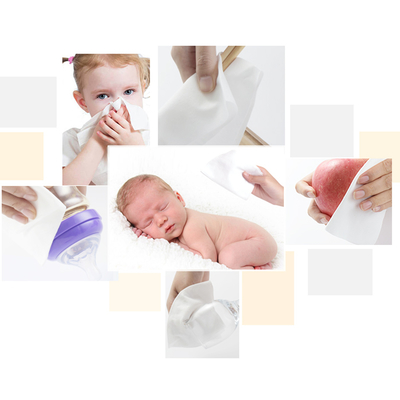 OEM Non Woven Babies Care Cotton Wet Wipes Μίας χρήσης Βιοδιασπώμενα 80 τμχ