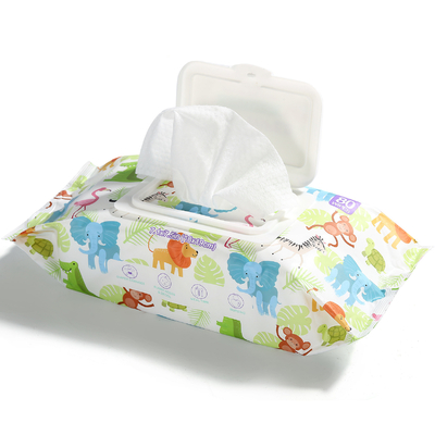 China Organic Baby Wet Wipes Spunlace Υλικό μιας χρήσης Καθαρισμός