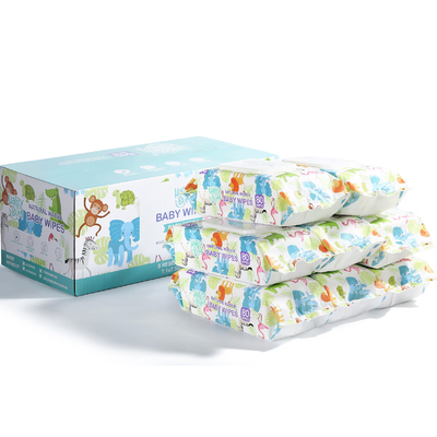 China Organic Baby Wet Wipes Spunlace Υλικό μιας χρήσης Καθαρισμός