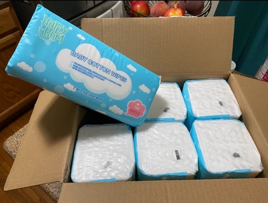 Μαντηλάκια μιας χρήσης Dry Baby Facial Tissues 100% Cotton Tissues For Daily