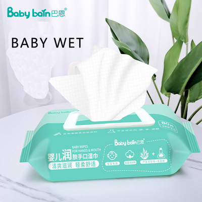 Υγρά μωρομάντηλα Φυσικά Οργανικά 99% Νερό Bamboo Fiber Baby για ευαίσθητο δέρμα