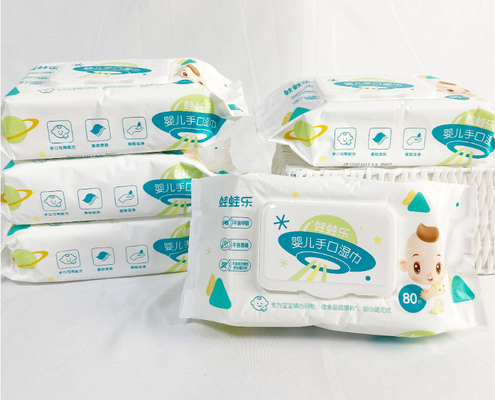 OEM Mini Wet Wips Pouch Portable 10 Pieces Παιδικά Wet Wipes μιας χρήσης