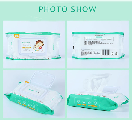 Προσαρμογή Ultra Soft Nonwoven Sensitive 80pcs Baby Wet Wipes Προμηθευτής στην Κίνα