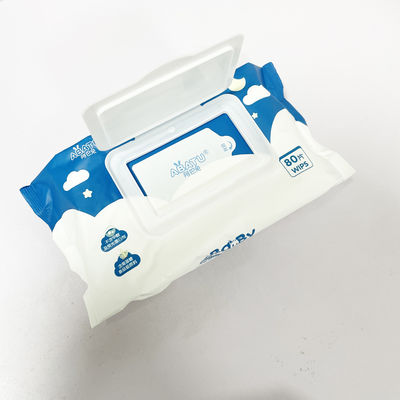 Το ιδιωτικό μη υφανθε'ν μωρό δειγμάτων ετικετών ελεύθερο υγρό σκουπίζει το προϊόν μίας χρήσης