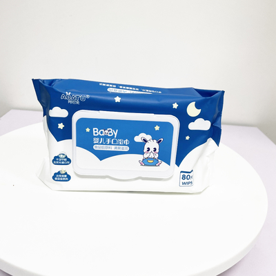 Το Eco φιλικό Unscented υγρό σκουπίζει το καθαρίζοντας υγρό καπάκι κτυπήματος ιστού 80CT για τα μωρά