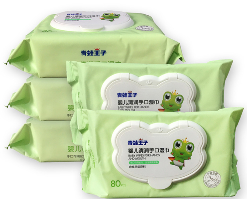Το εξατομικεύσιμο σώμα μωρών Hypoallergenic Unscented Flushable που καθαρίζει τον υγρό ιστό υγρό σκουπίζει
