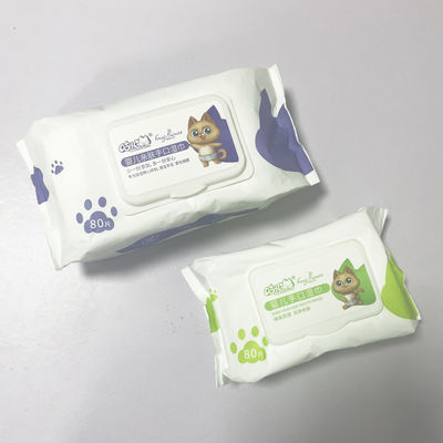 Το καθαρό βιοδιασπάσιμο μη υφαμένο ύφασμα Unscented νερού υγρό σκουπίζει 80pcs για την προσοχή μωρών