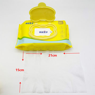 Θερμότερος μαλακά μίας χρήσης υγρός ιστός μωρών τύπου με τη μυρωδιά Unscented καθαρού νερού