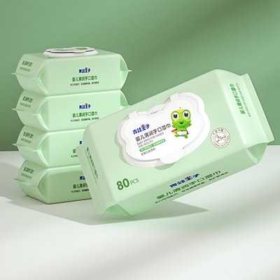 Το προσαρμοσμένο ιδιωτικό ετικετών Unscented μπαμπού φυσικό νερό μωρών υφάσματος βιοδιασπάσιμο σκουπίζει