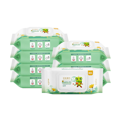 Προσαρμοσμένο χονδρικό Spunlace οργανικό ECO Aloe Βέρα Baby Cleaning Wet Wipes υγιεινής μπαμπού βιοδιασπάσιμο