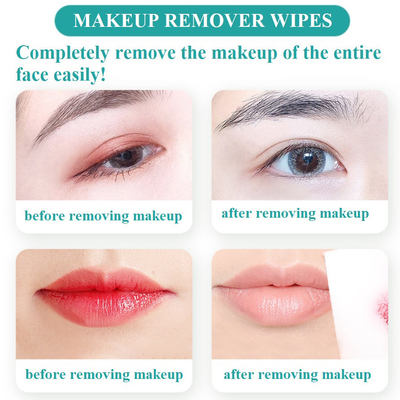 Μεμονωμένο Remover Makeup συσκευασίας του προσώπου υγρό σκουπίζει τον ιδιωτικό cOem ετικετών