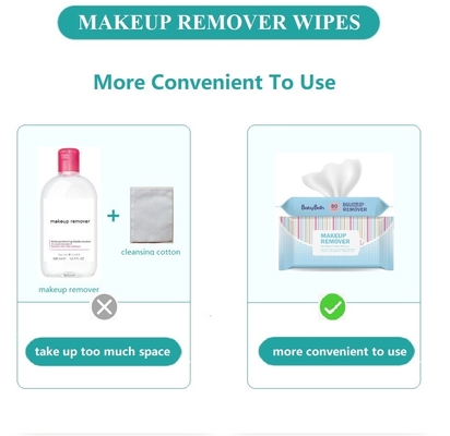 Μεμονωμένο Remover Makeup συσκευασίας του προσώπου υγρό σκουπίζει τον ιδιωτικό cOem ετικετών