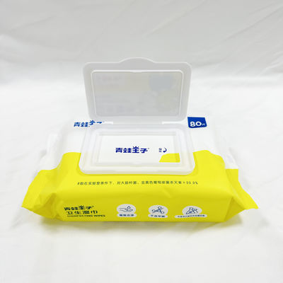 Μη υφαμένη Spunlace μίας χρήσης υγρός υφάσματος σκουπίζει για τους ενηλίκους παιδιών