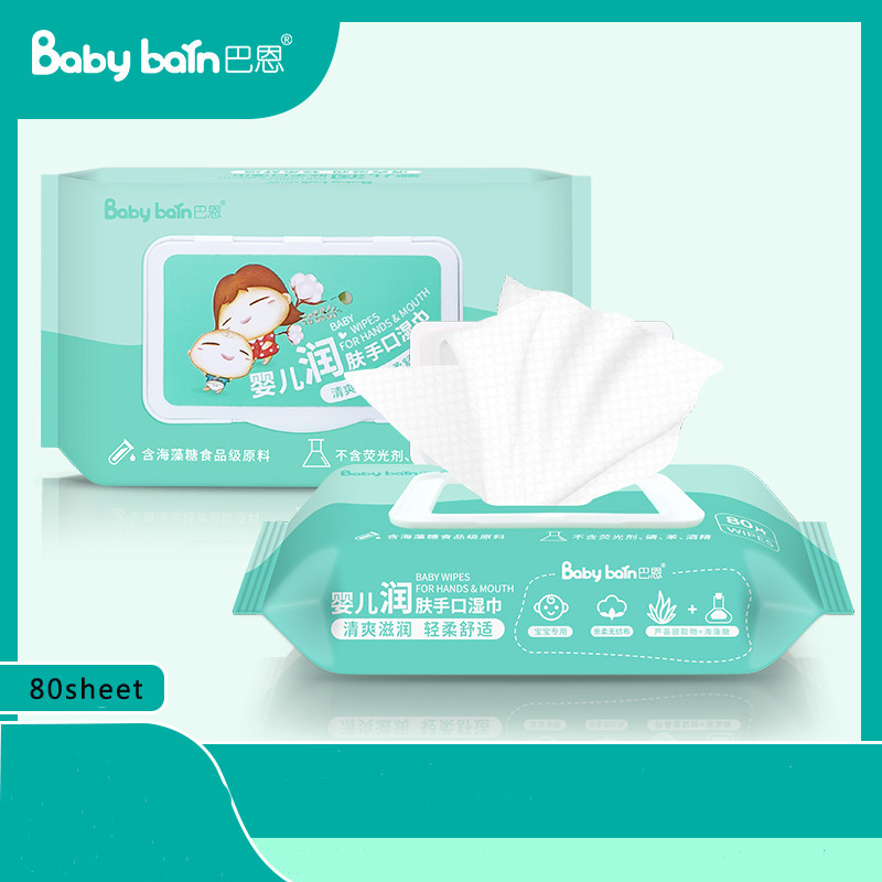 Υγρά μωρομάντηλα Φυσικά Οργανικά 99% Νερό Bamboo Fiber Baby για ευαίσθητο δέρμα